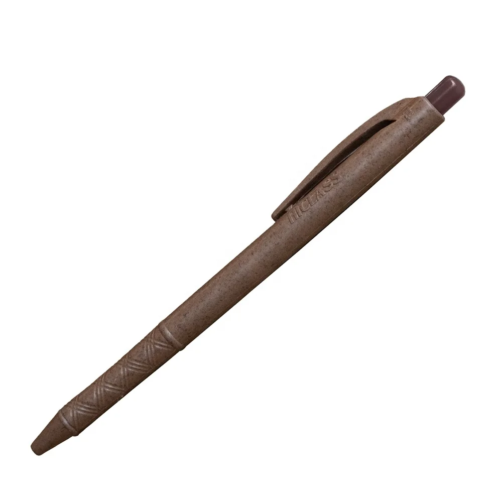 School Office Supplies Manufacturer Stationaries Durable Gel Pen, Coffee Bioplastic Modern Design Gel Pen, Wholesale Gel Pen