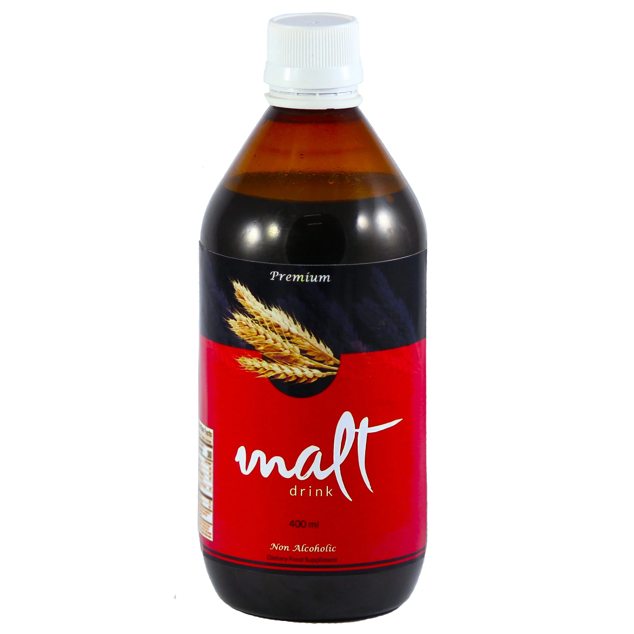 Spirit free, sparkling, premium lager beer taste non alcoholic malt drink