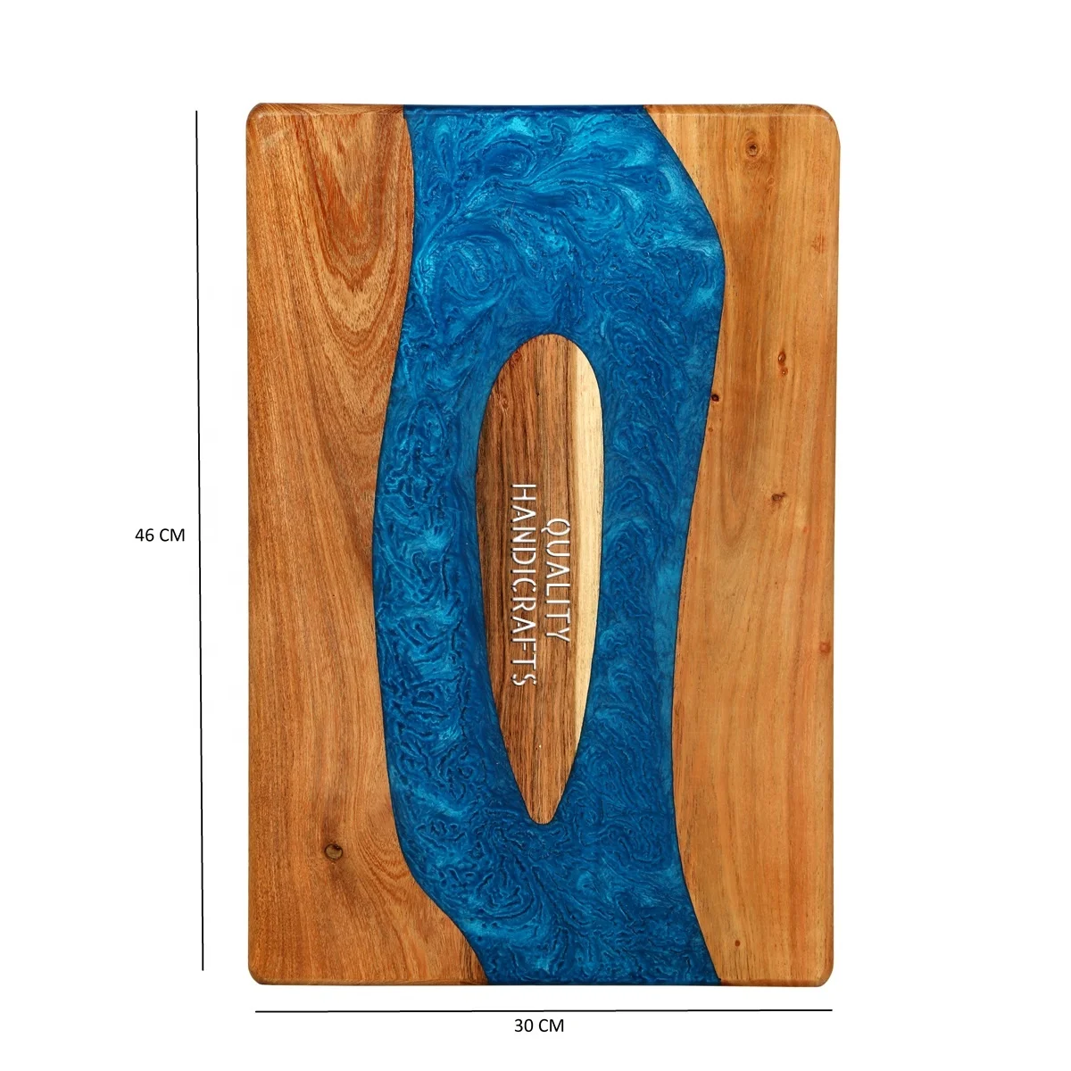 Best Selling Handmade Epoxy Resin Acacia Wood River Pattern Serving Board Kitchenware Chopping Boards For Food by Quality Handic