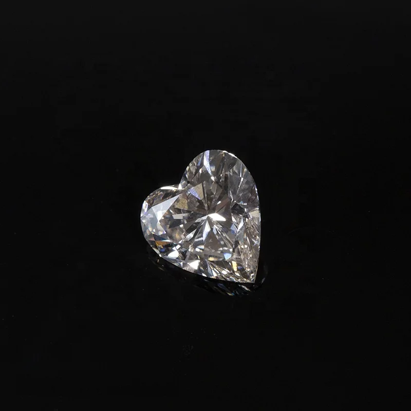 Natural diamond price lab grown Fancy Intense white color Heart shape diamond for ring gold Heart cut diamonds