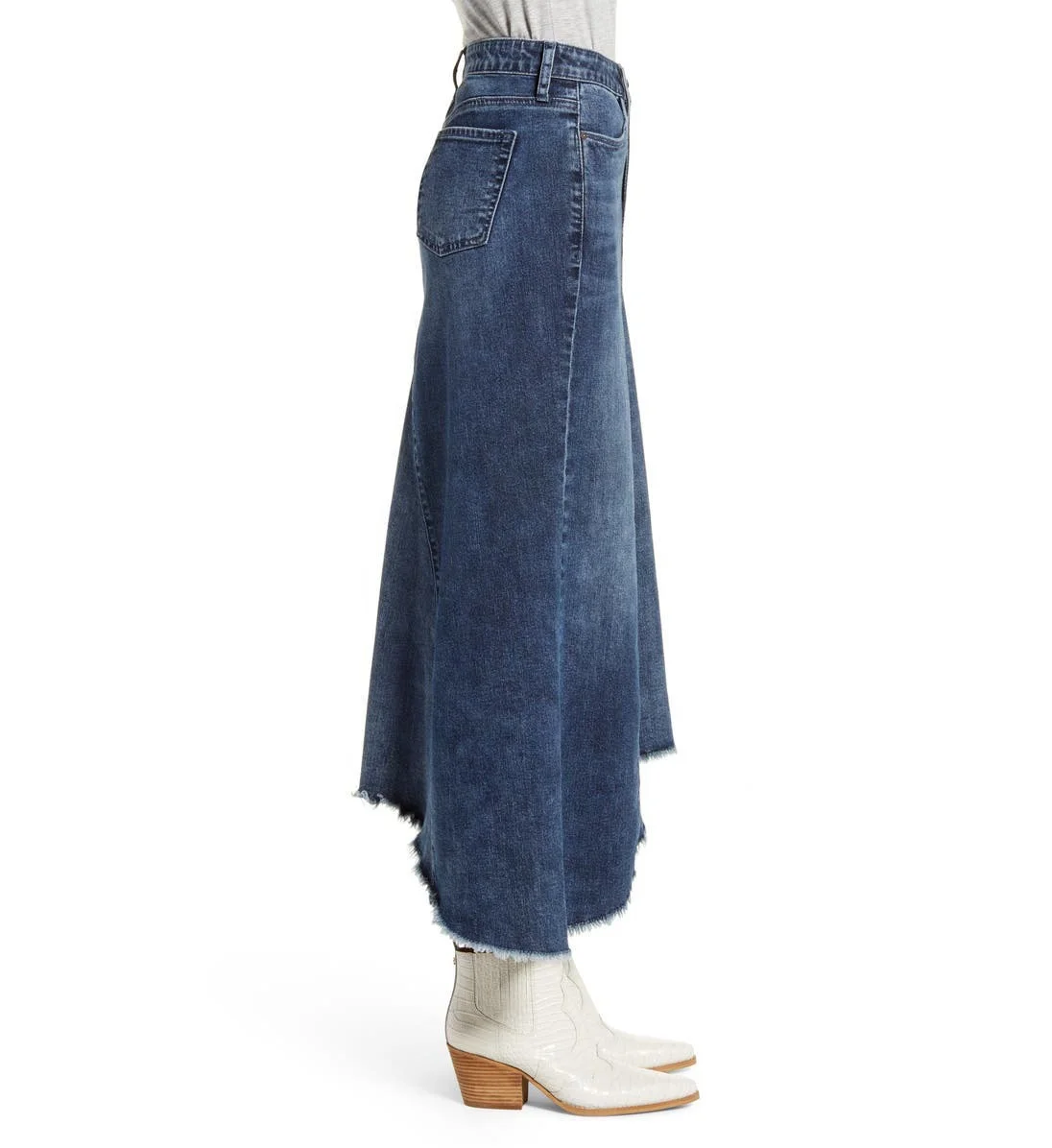 Factory Wholesale Maxi Style Blue Ladies Long Skirt Women Korean Denim High Waist Stretch A Line Long Jeans Skirt
