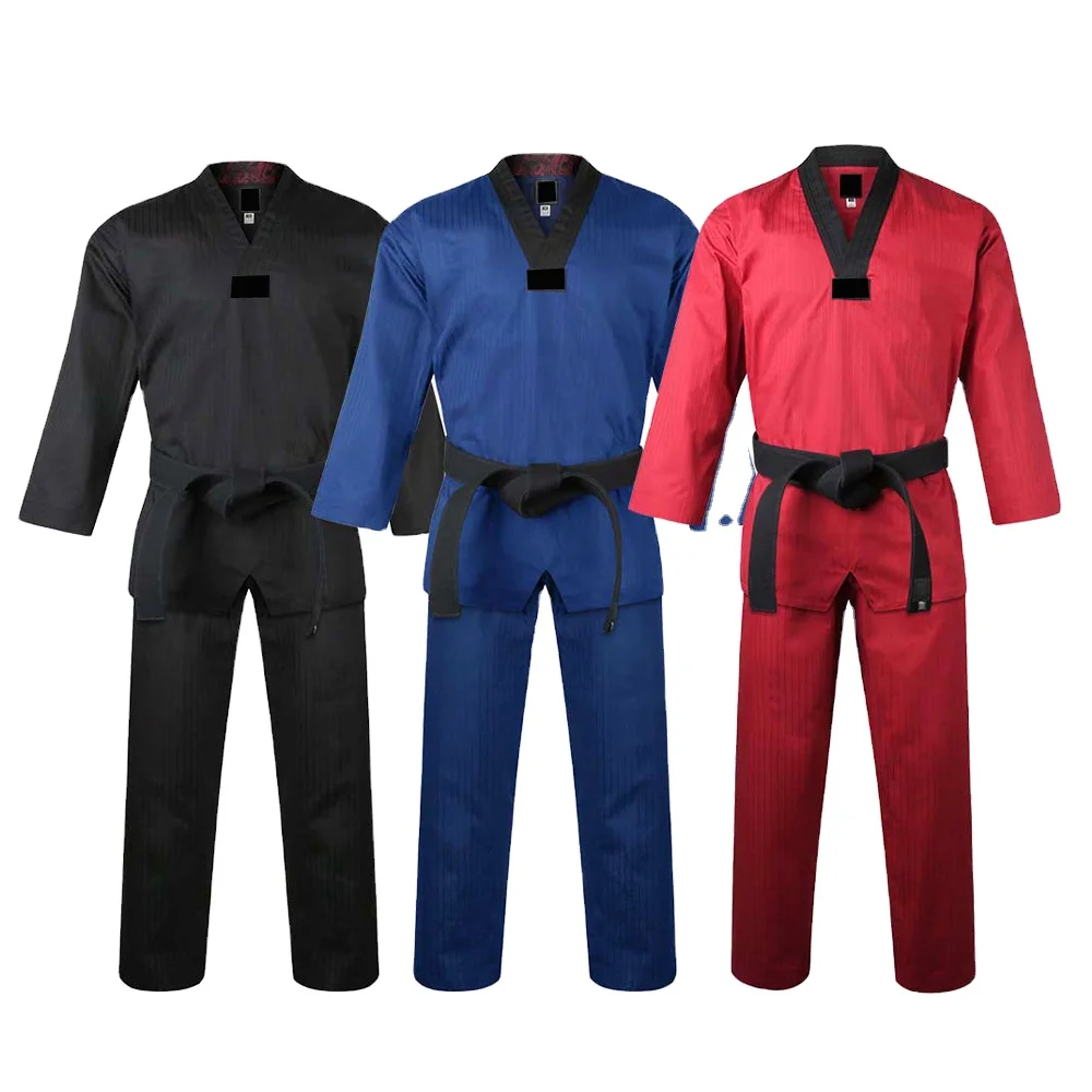 New 2022 Taekwondo Uniform Martial Arts Soft Cotton Suits Different Colors,sizes for Men Women Custom Brand 0000-8 or Custom
