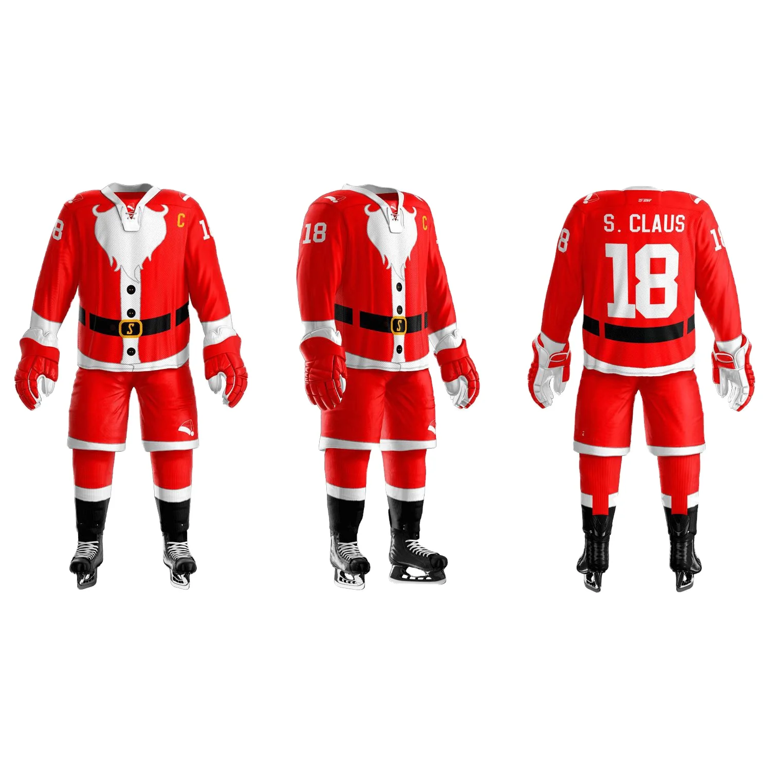 2022 New Men Cool ice Hockey uniform including Jersey Socks & Full Uniform Set Low Price