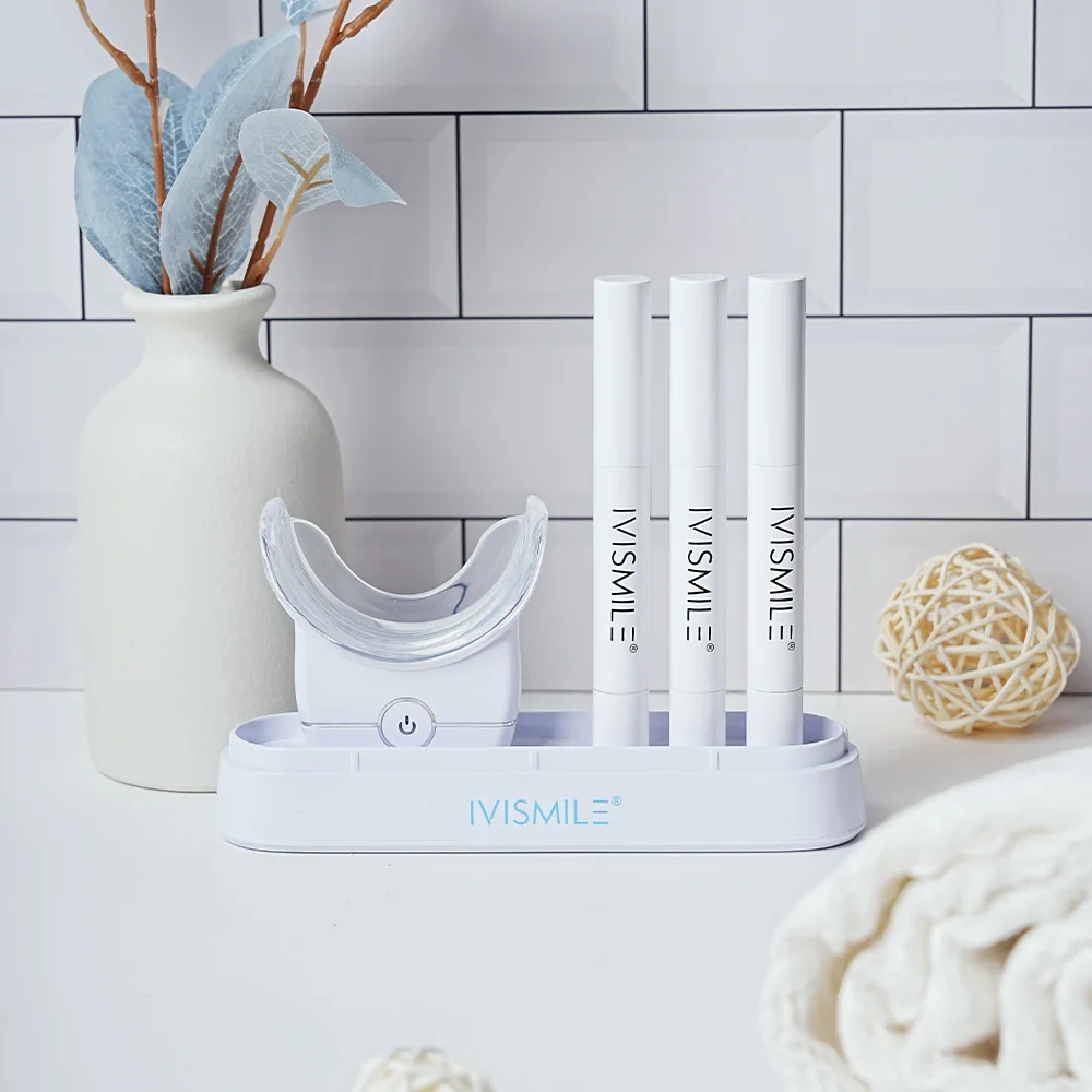 CE Approved Luxury Private LOGO 30 Minimum Wireless 32 LED Teeth Whitening Kit For Home Use