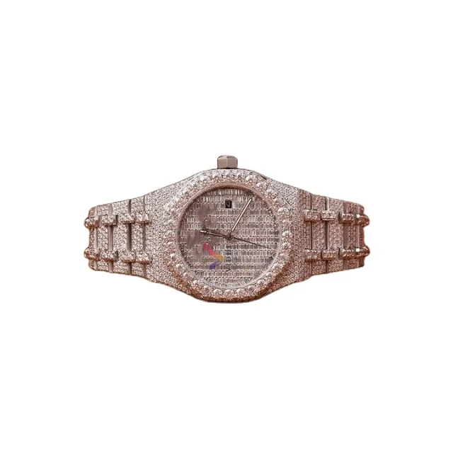 Business Mechanical Watches IGI GIA Certified moissanite Lab Grown Diamond automatic watch for men sports watches custom logo