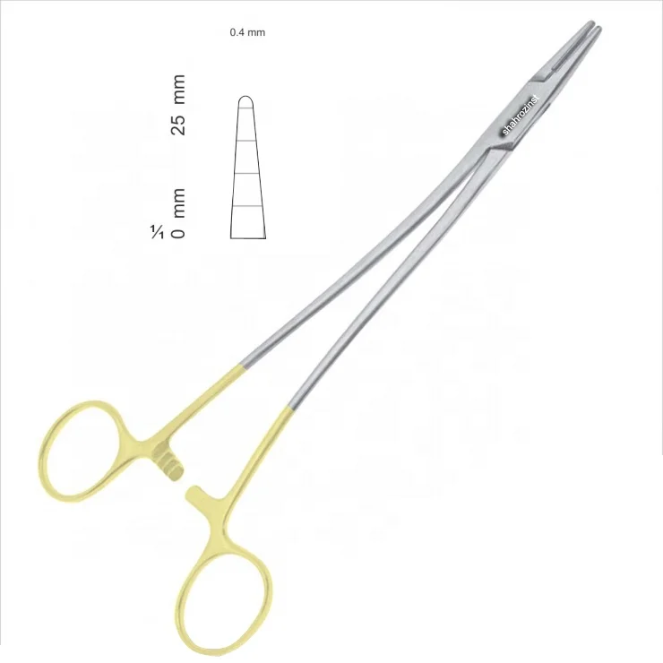 Crile Wood TC держатели игл из нержавеющей стали полузолотые хирургические медицинские щипцы с личной лабораторией