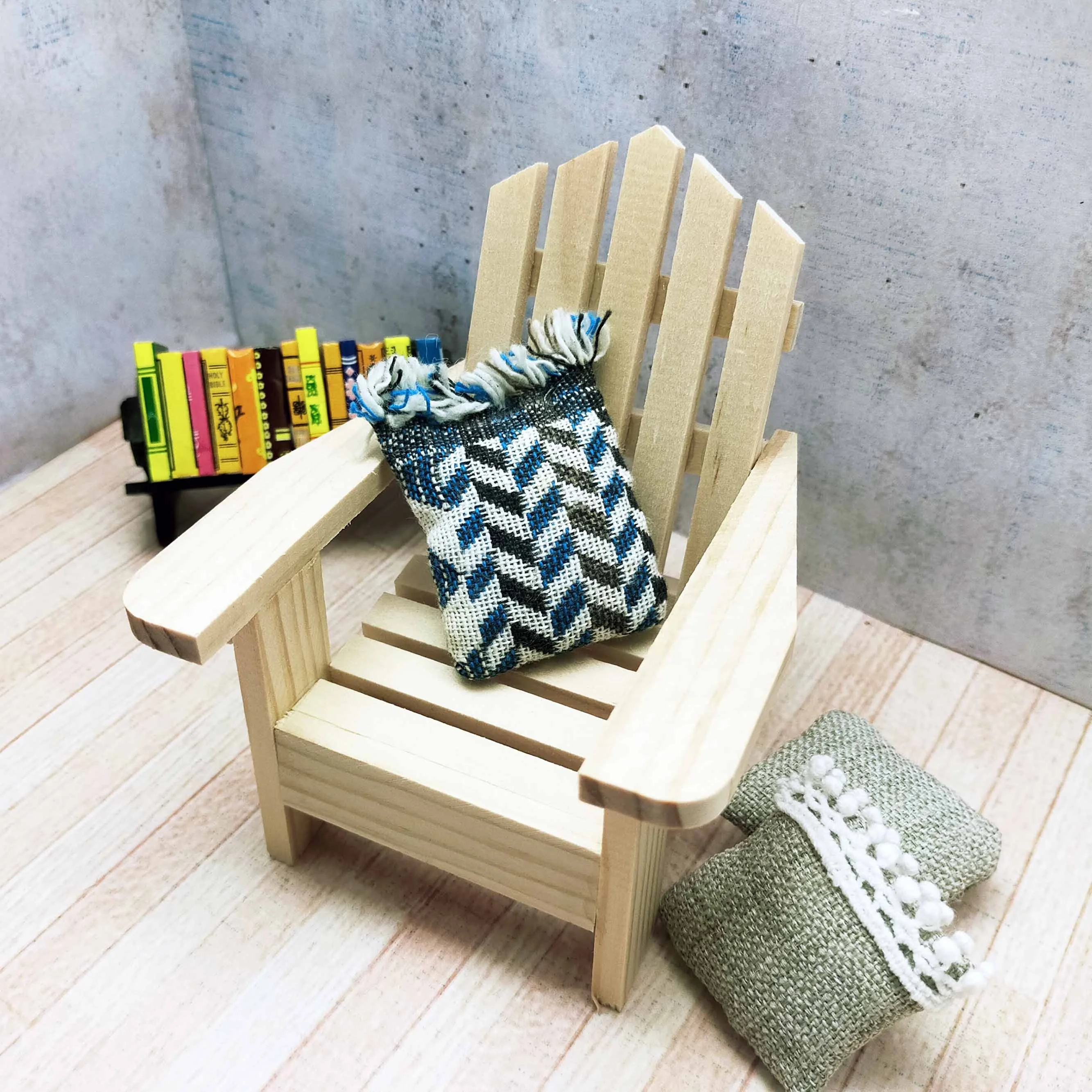 Миниатюрный Кукольный домик Adirondack деревянный стул