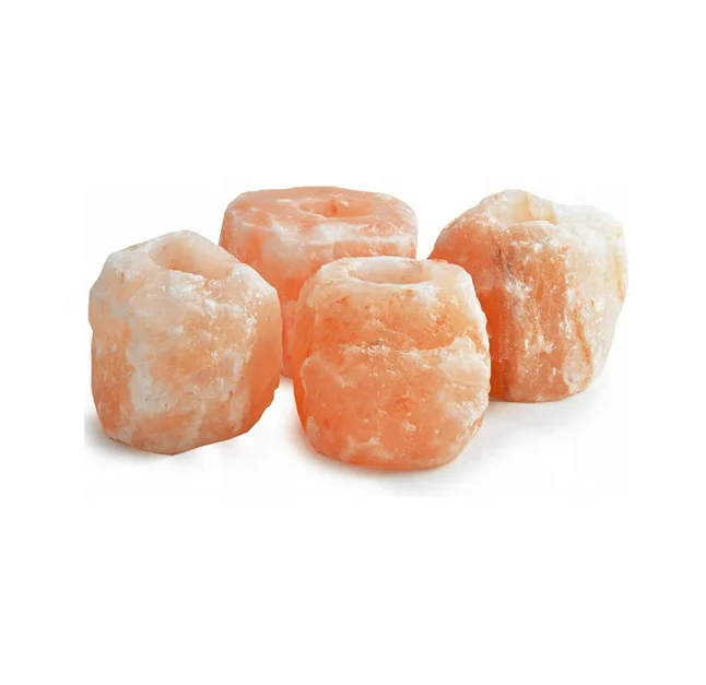 Pure Crystal Himalayan Salt Candle Holder In Affordable Price