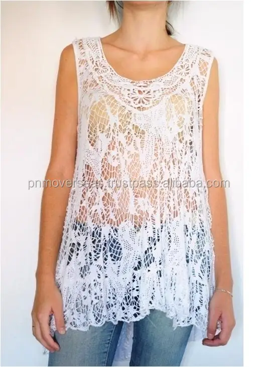 White casual Top Blouse mesh three fourth sleeve top for girls maharani net stylish top