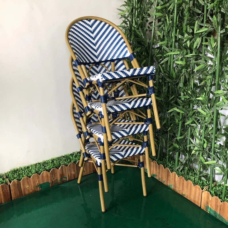 Modern Outdoor Garden Furniture Restaurant Chair Cheap Plastic Outdoor 4 Chairs And Round Table Frame Aluminum Furniture