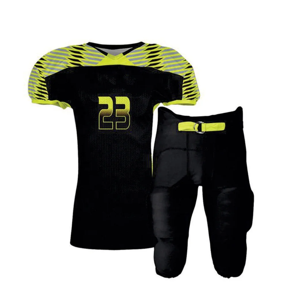 Custom Latest Design American Football Jersey Practice pant Uniforms Men Sublimation Kids Shorts OEM Customized Spandex Logo Age