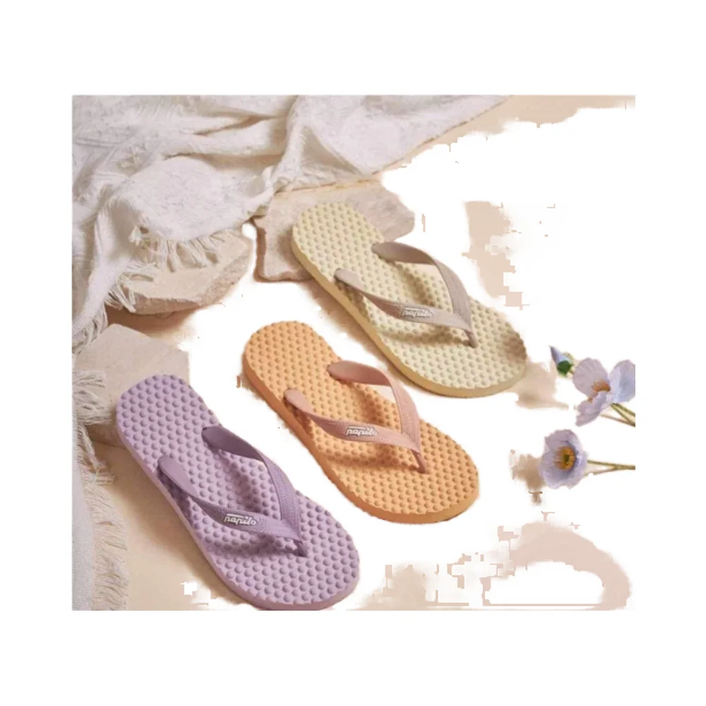 100% Natural Rubber Moccasin Slippers Eco-Friendly Biodegradable Soft and Durable Massage Shoes for Health for Summer Winter