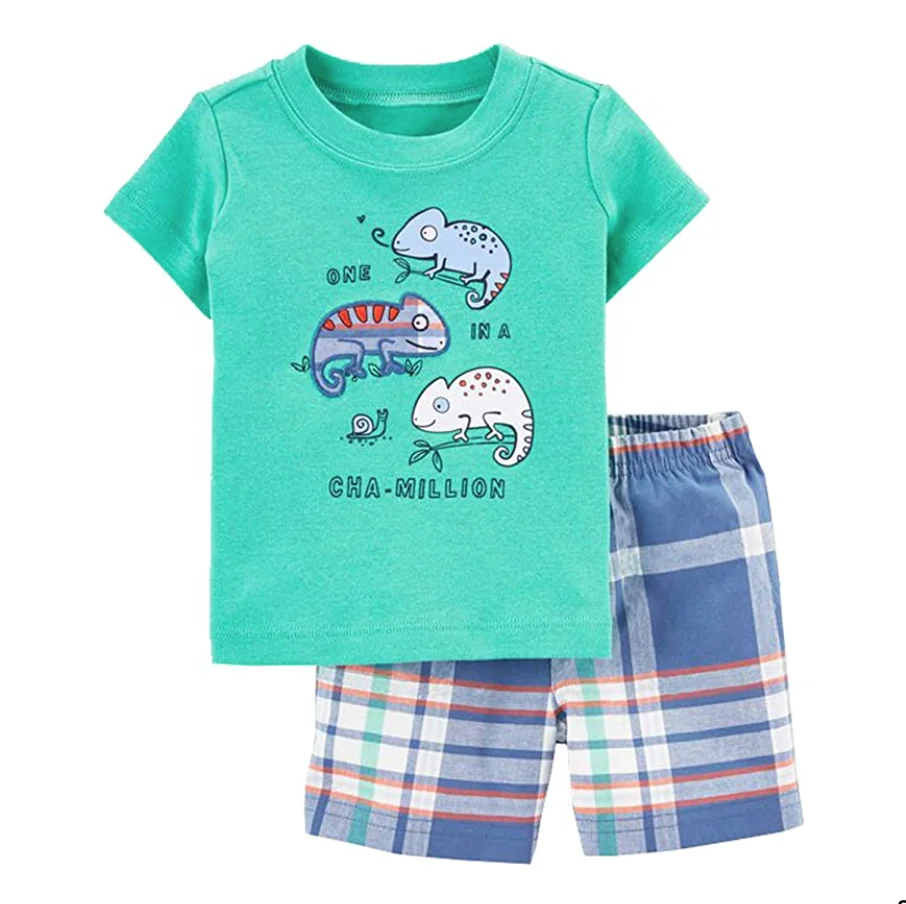 children summer printed clothes sets kids clothing sets New fashion trendy kids clothing sets
