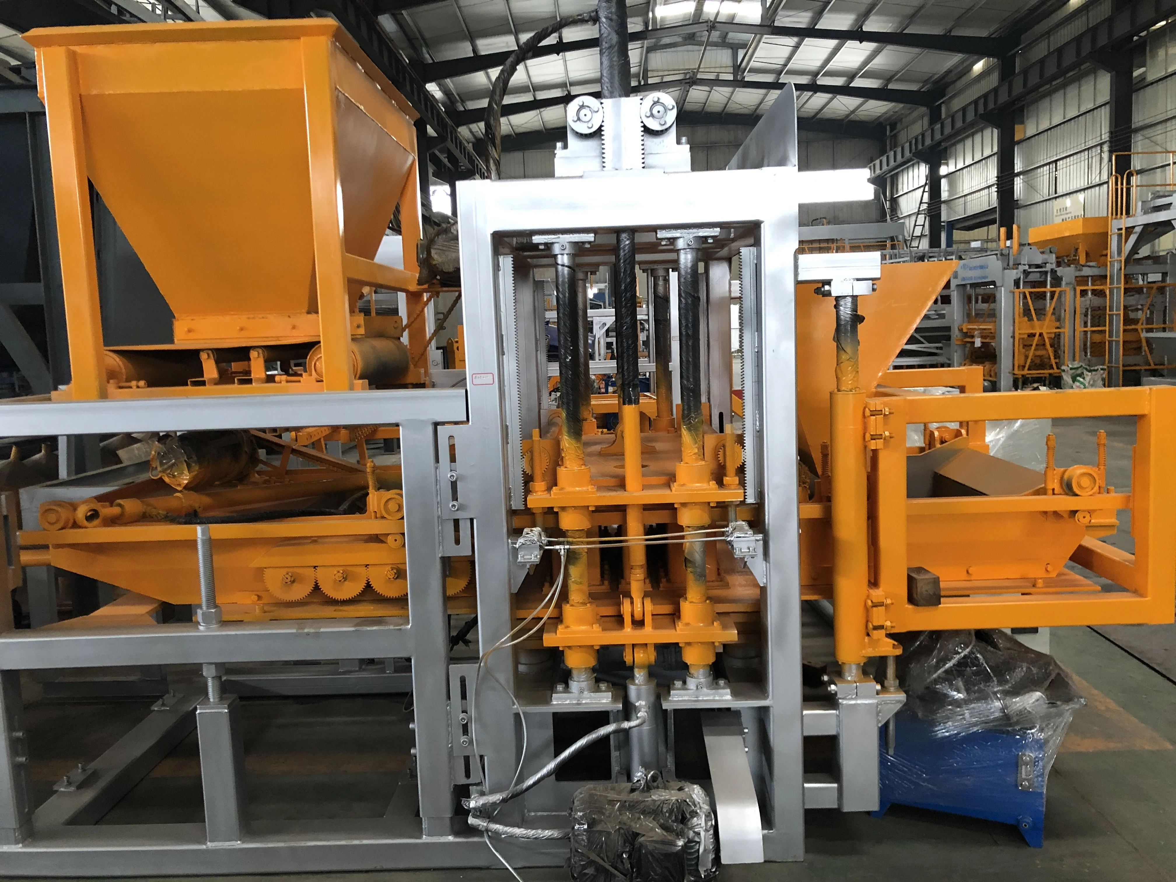 QT6-12 Hydraulic Pressure Paving Block Making Machine Concrete Hollow Brick and Concrete Hollow Block Machine