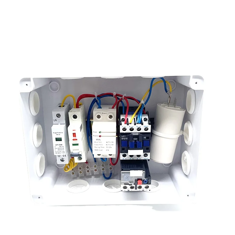 Contactor electric star triangle starts the box size 255*200*120 the material fire resistance CE