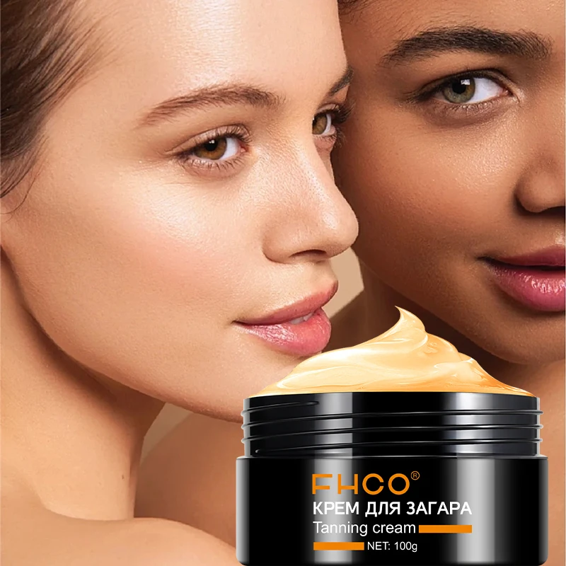 3000pcs Custom Private Label 100g Organic Natural Bronzer Solarium Tanning Products Sunbed Cream Body Tanning Lotion