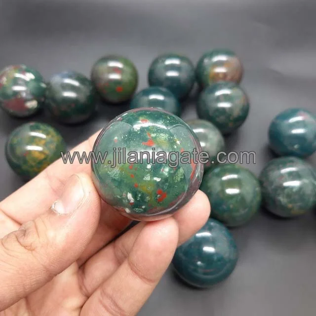 Bloodstone Spheres  Wholesale Premium Quality Bloodstone Healing Crystal Balls Reasonable Price Bloodstone Ball| Buy Jilaniagate
