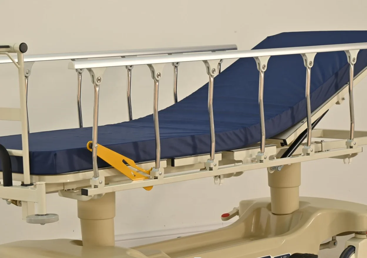 High Quality Hospital Folding Emergency Patient Transfer Trolley Bed with Direct Factory Price