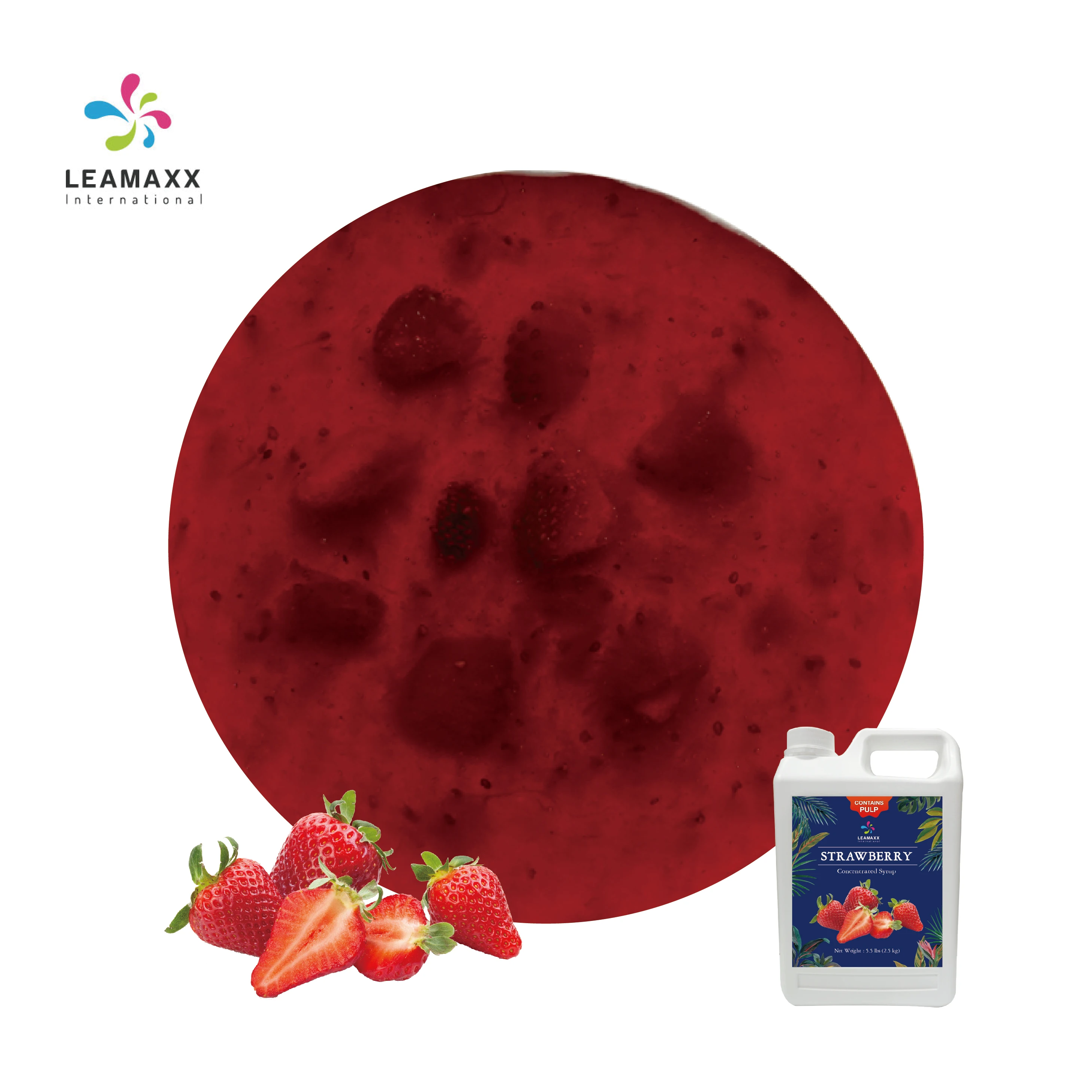 2024 Hot Sale Taiwan Premium Concentrated Strawberry Flavor Fruit Syrup Juice Wholesale For Bubble Tea Shop