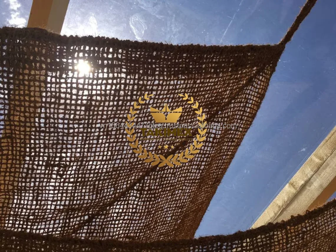 ARTISTICS COCONUT FIBER COIR SHADE SAIL - NATURAL COCONUT FIBER SHADE SAIL - SHADE SAIL FOR CAFES RESTAURANTS RESORT BEACH