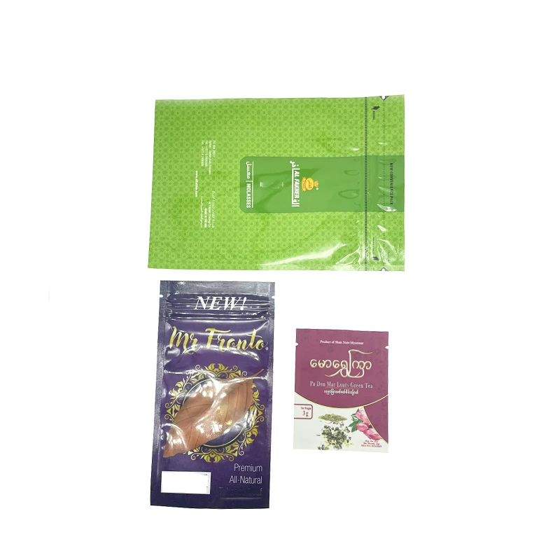 Three Side Sealed Pouches for Wide Range  with Custom Designed Specific Product Needs