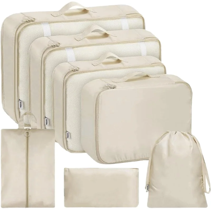 Органайзер для путешествий по индивидуальному заказу из семи предметов восемь набор девяти косметическая одежда гидроизоляционная сумка багажа с сумкой обуви