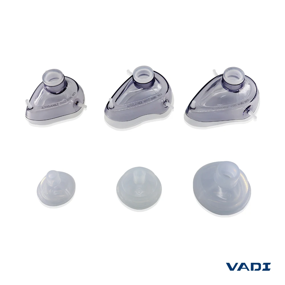 high quality silicone material reusable durable medical mask for adult