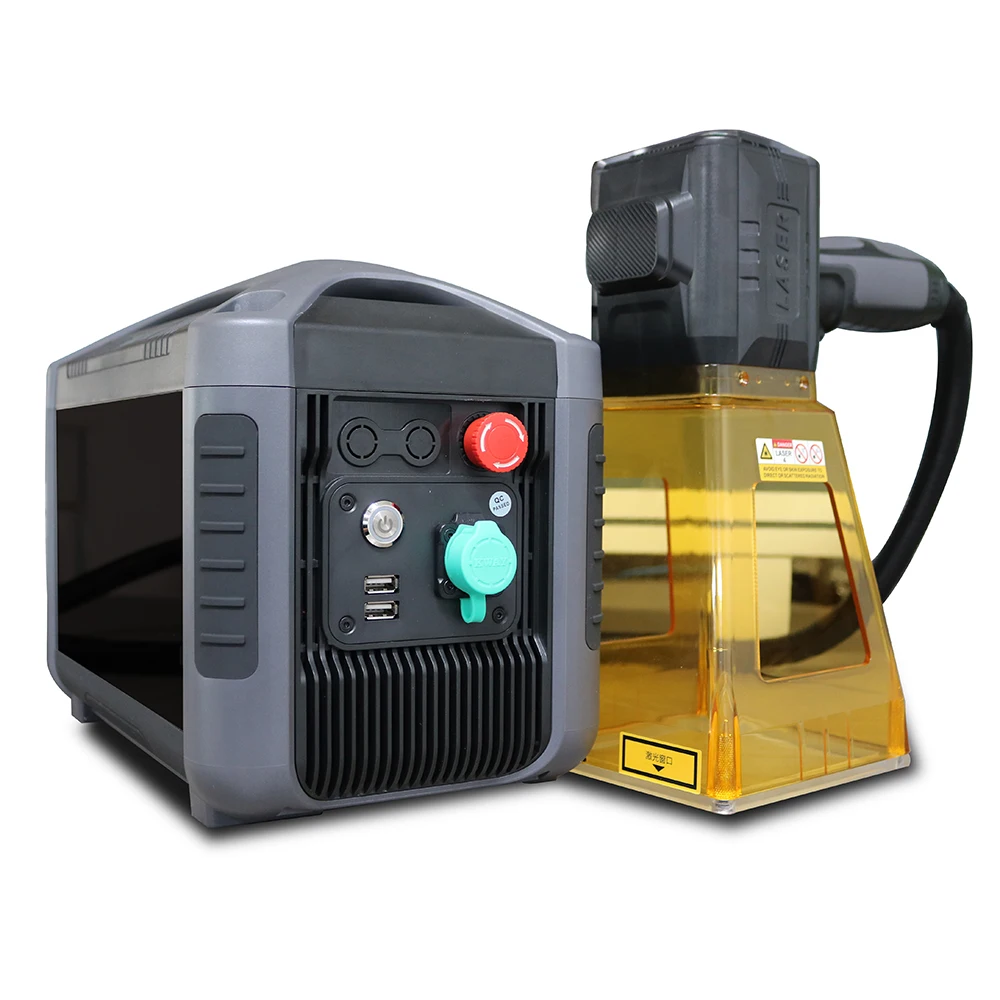 Fast delivery hot selling 20w/30w/50w portable fiber laser marking machine for metal and non-metal