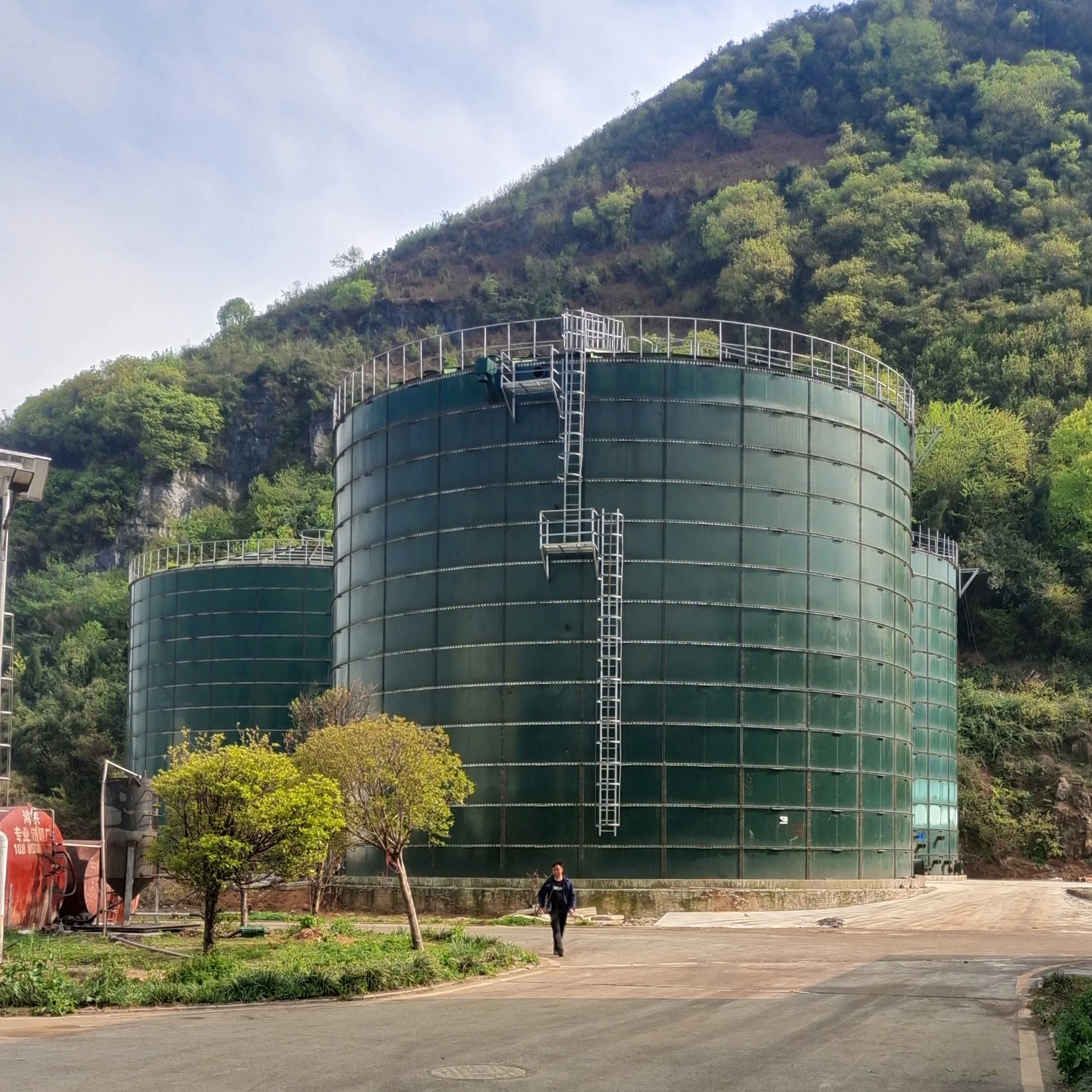13.CE Certified Low price Double Membrane Biogas Storage Tank, Biogas Holder, Biogas Cover