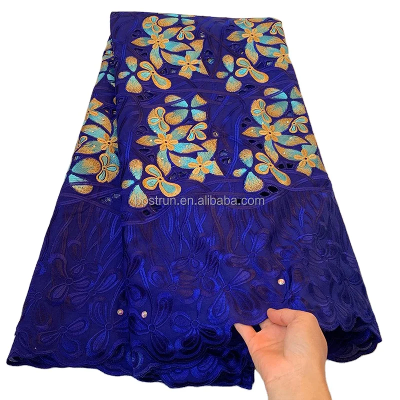 SS14   2024 hotsale voile lace High quality  lafaya 100% cotton swiss voile lace african cotton swiss lace