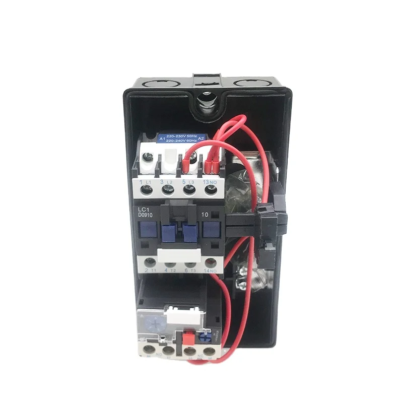 Magnetic starter  LE1-D09 220V 7-10A   SWITCH -ROUND BUTTON-LE1-D09 OLD type LC1 series goods