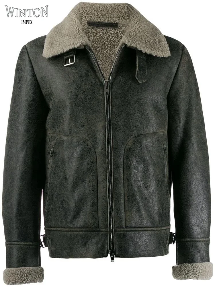 2021 OEM новый уникальный лучший стильный мужской Лидер продаж овчина подкладка мех кожаная куртка высшего качества-оптовая цена