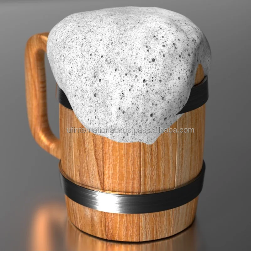  Лидер продаж 2021 пивные кружки из нержавеющей стали большой емкости с имитацией бочонка деревянные кофейные ручкой лучшее качество