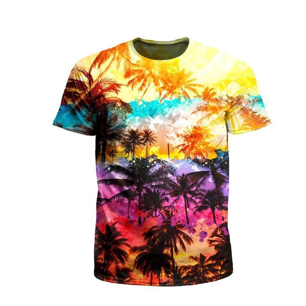 
Custom Made 100% Polyester Men High Quality Sublimation T shirts 