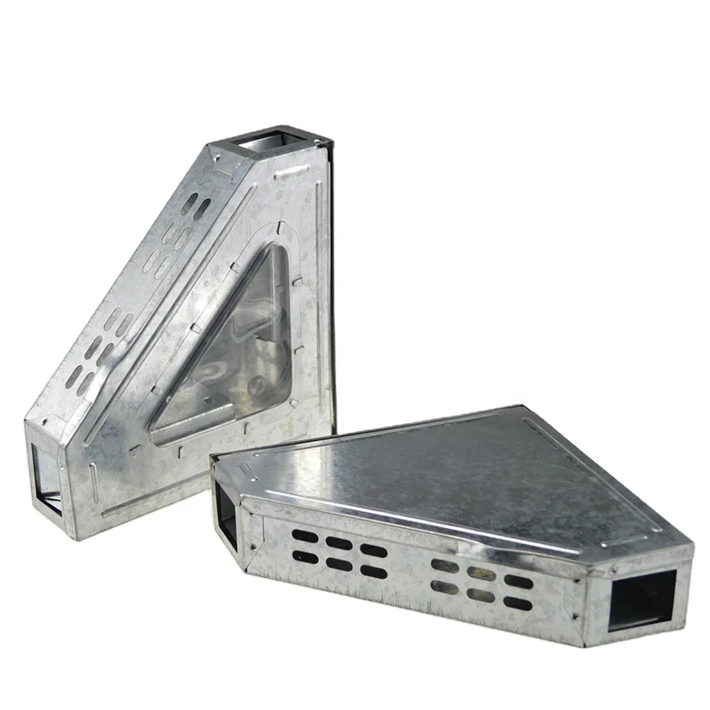 Ловушка для гуманной мыши, ловушка для многократного захвата, клетка для безопасного дизайна, легкая в использовании ловушка для борьбы с вредителями, многоразовая ловушка под действием, угловая ловушка для мыши, крыса