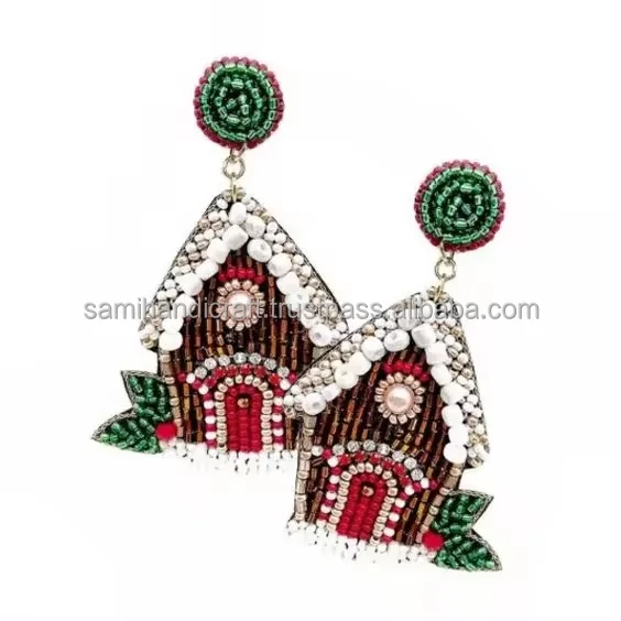 Серьги с бисером