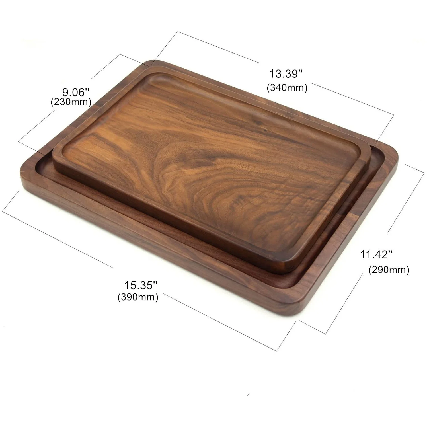 Первоклассный деревянный сервировочный поднос для обеденного стола декоративный закусок оптовая продажа