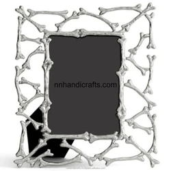 New Design Indian Manufacturer of Aluminium Metal Silver Nickel Plated Rectangular Document Frames Wall Frames Collage Frames Do