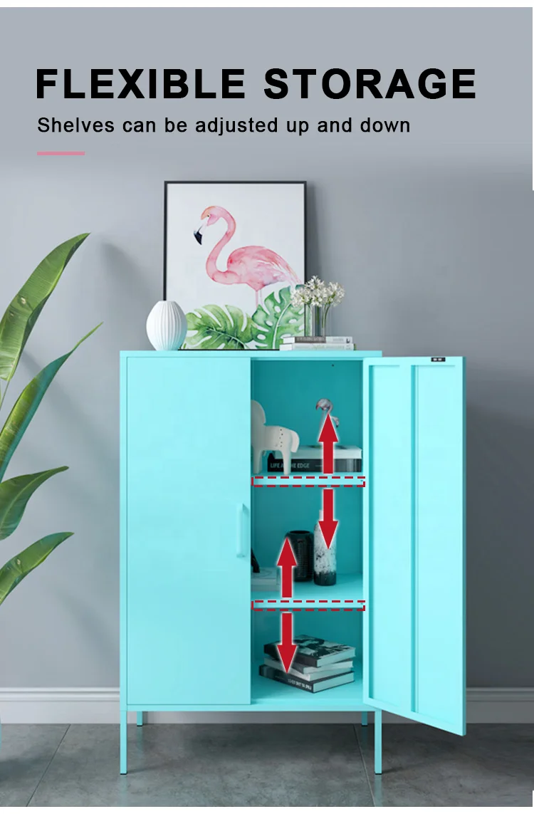 Шкаф для хранения двойная металлическая дверь небольшие цветные шкафы на заказ мебель помещений разборная стальная