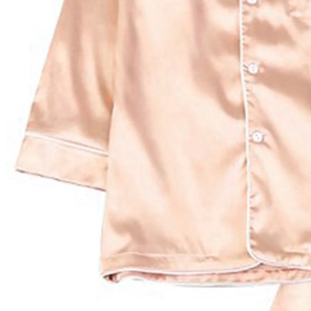 High Fashion Sleepwear Satin Pajama Set Night Suit for Ladies satin Sleep Suit