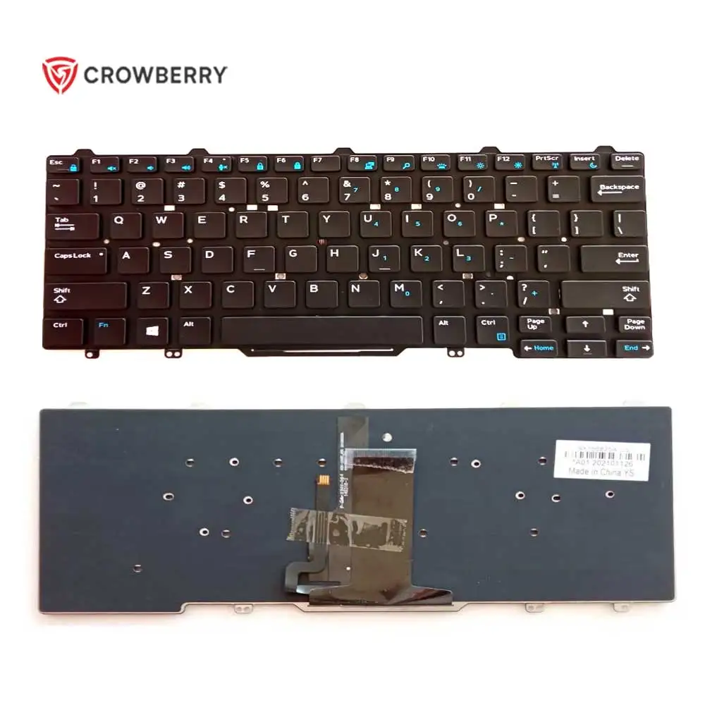 Backlit laptop keyboard for Dell Latitude 3340 E5450 E7470 E3340 E7450 E5470 5450 5490 5480 3350 7350 7450 laptop keyboard