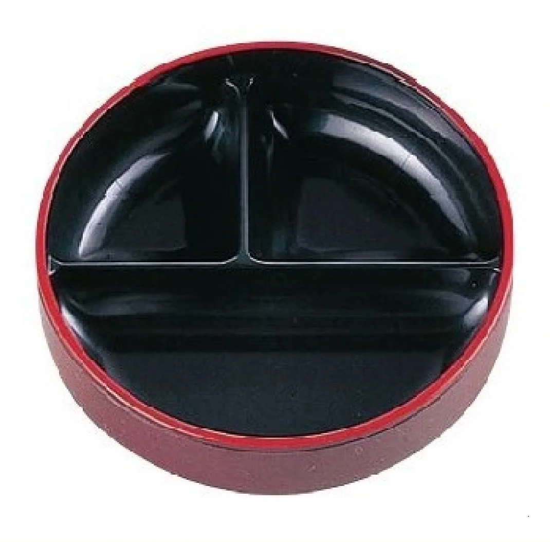 Eco Friendly Two-tiered Reusable Melamine Lacquer Bento Lunch Box Dinnerware Sets Japan Style Plastic Reusable and Washable ABS