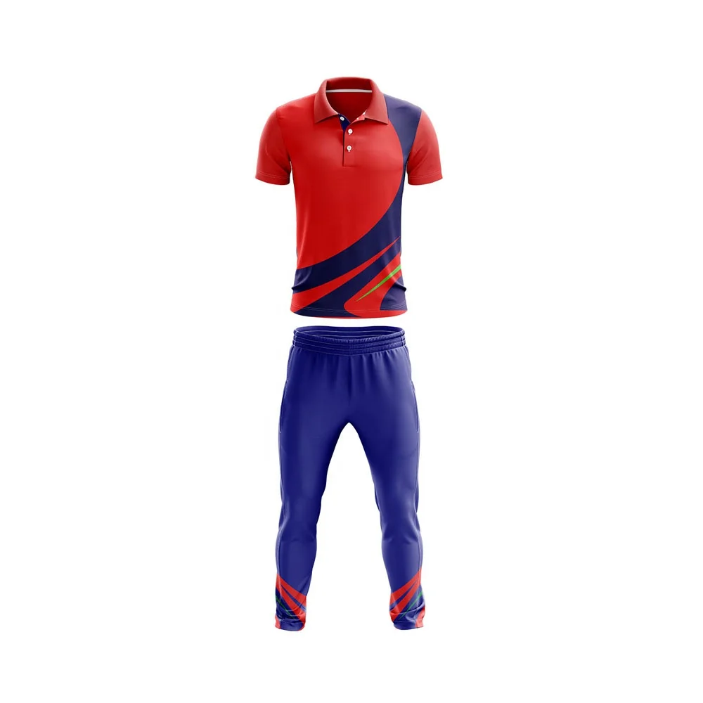 High quality sublimated Jersey Design custom cricket uniforms with brand logo and team name