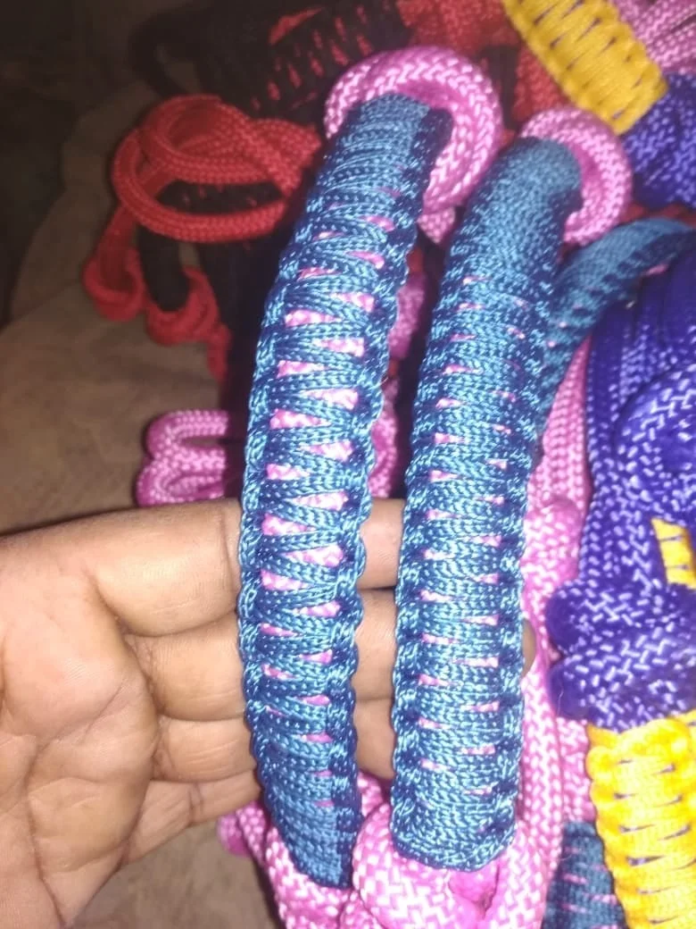 Most Popular Colorful Natural Rawhide Knotted Horse Rope Halter in Very Cheap Price
