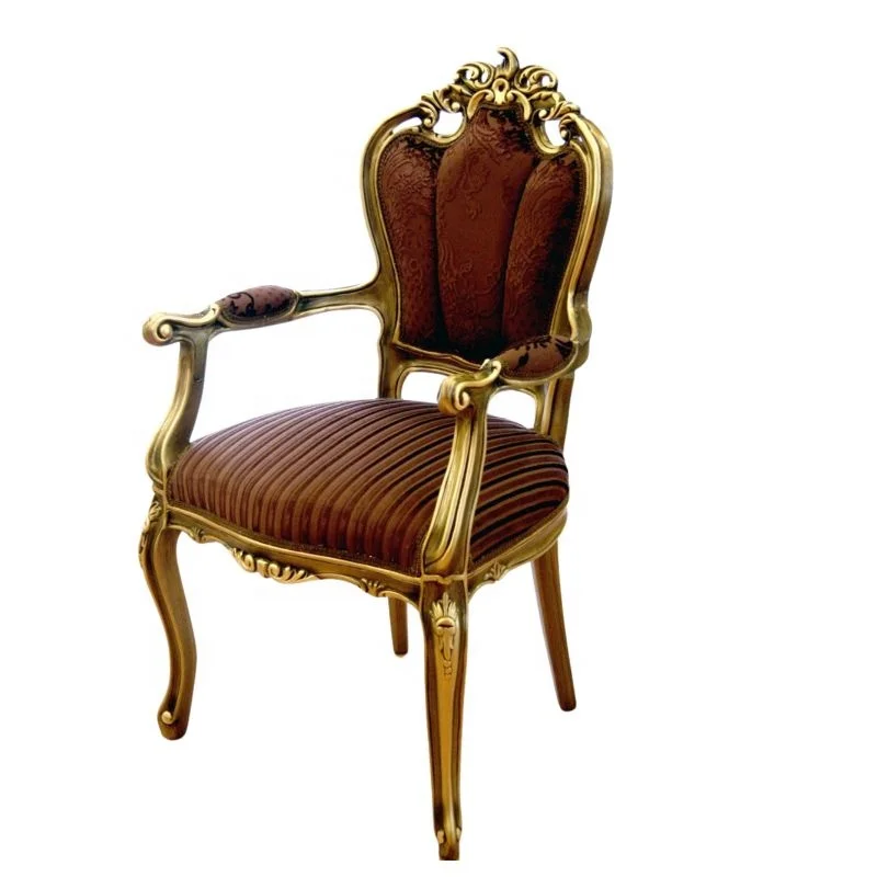 Старинные репродукция стулья деревянный обеденный стул классический барокко боковые для столовой домашней мебели и ресторана