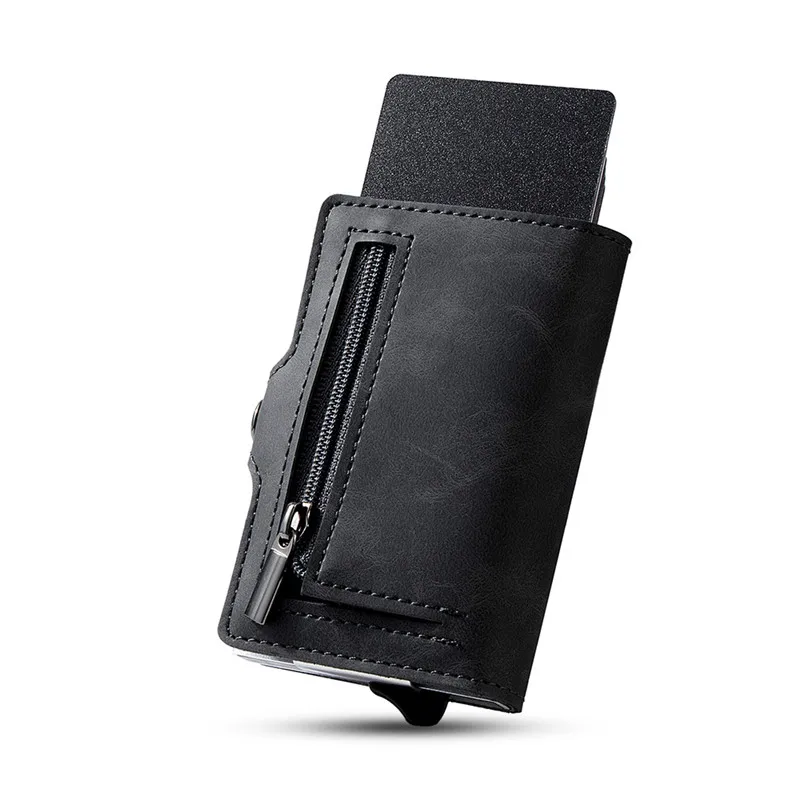 Современные кошельки cartera из углеродного волокна, держатель для карт с rfid-блокировкой и зажимом для денег, карман для монет, для захвата банковских карт и наличных