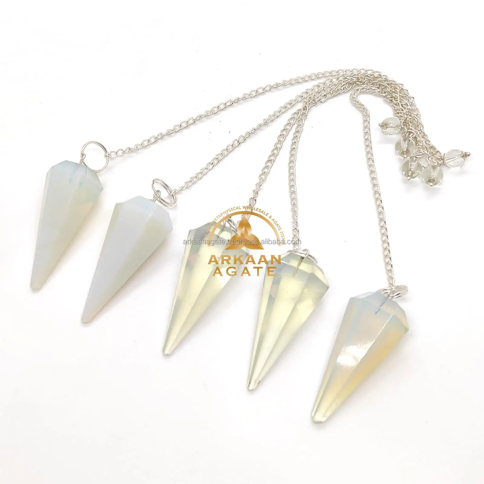 Wholesale Clear Quartz Pendulum Dowsing hand made sunshine chakra crystals healing for sale