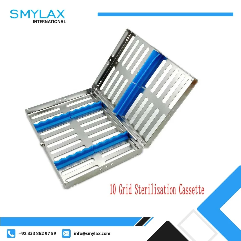 1pc Dental Sterilization Rack Surgical Autoclavable Sterilization Box Dental Cassette Disinfection Tray Dentist Tools
