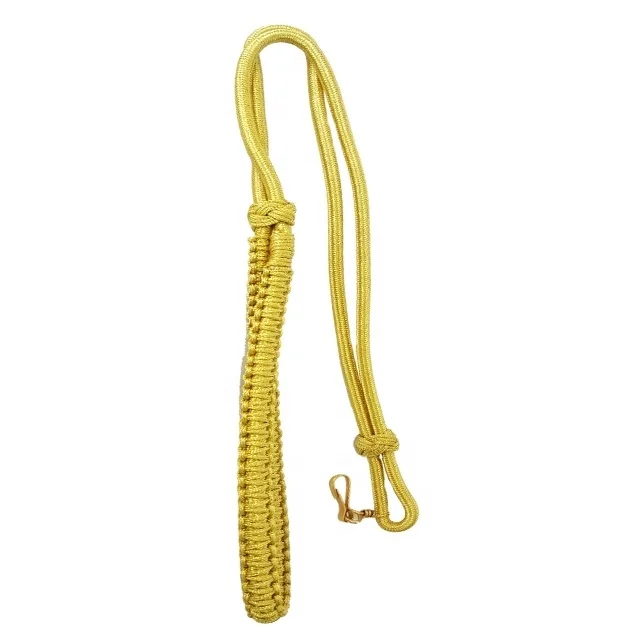 Top Quality Metallic Uniform Lanyard Customized Silk Cord Lanyard Whistle Cord Shoulder Rank Cords in Custom Colors and Sizes