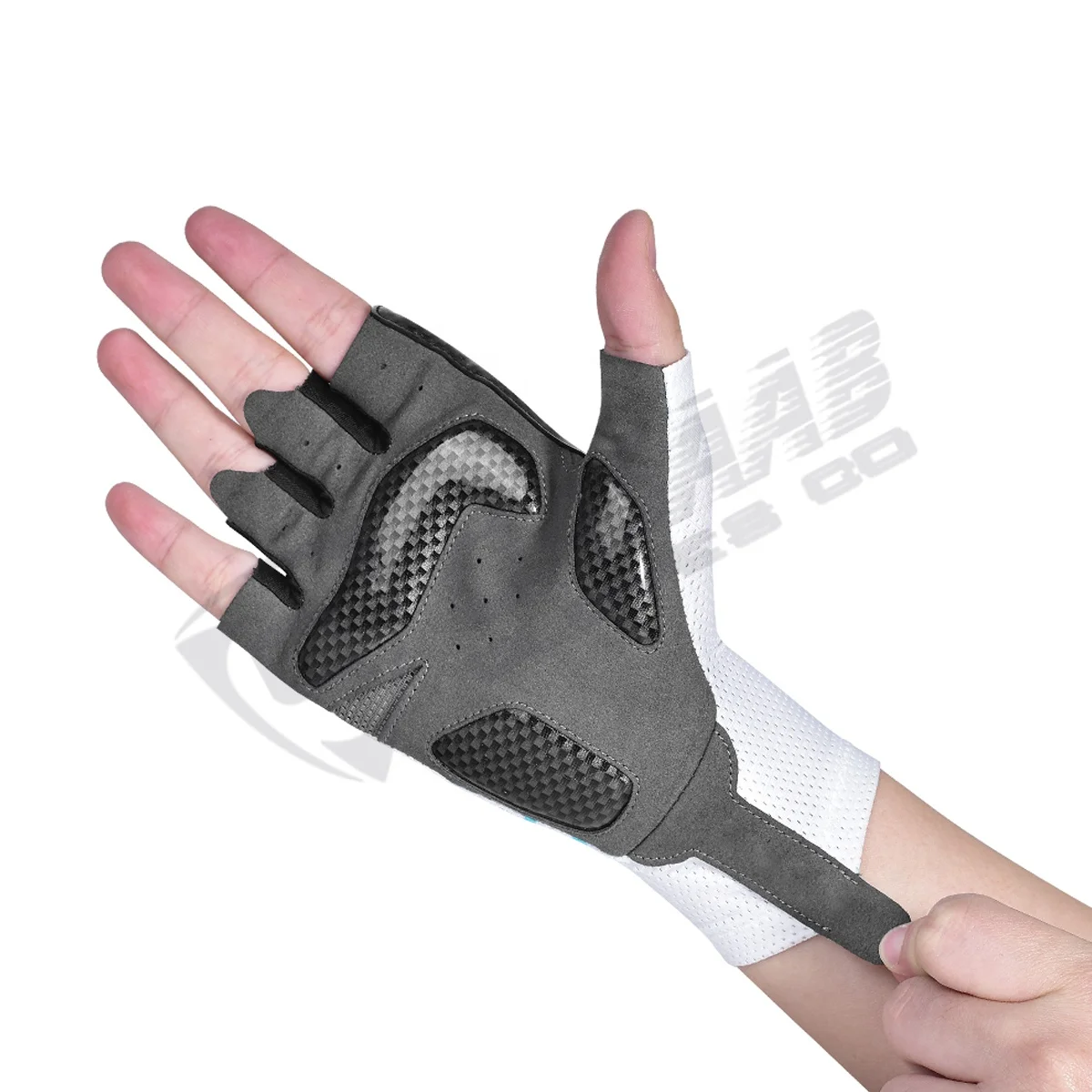  Нескользящие велосипедные перчатки с открытыми пальцами кожаные варежки силиконовой гелевой подкладкой для тренажерного зала фитнеса бега упражнений